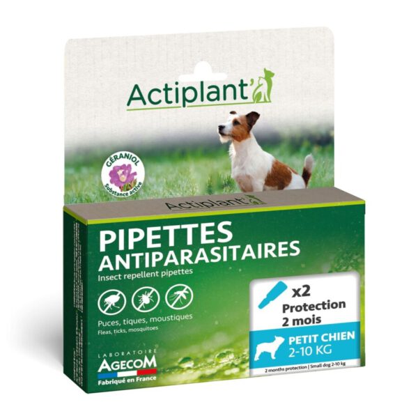 Acti plant kleine hond 2-10 kg - vlooien en tekenmiddel