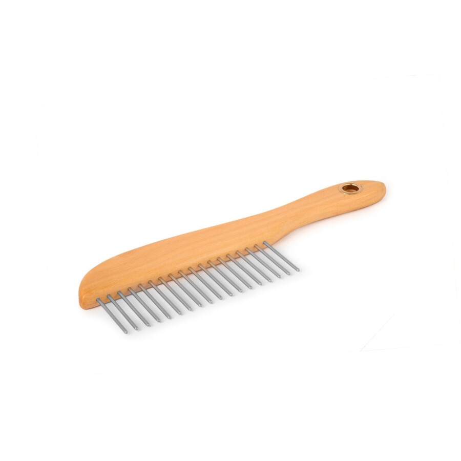 Platte kam houten kam grof Tools 2 Groom