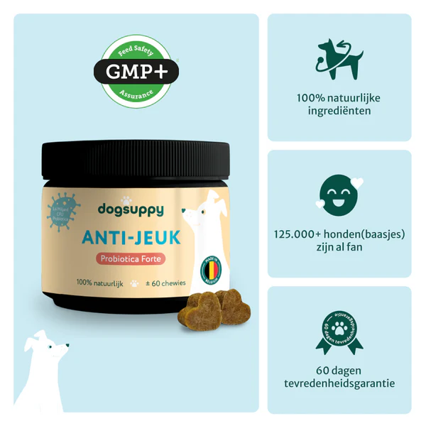 Dog Suppy Anti-Jeuk Probiotica Forte – 60 Snoepjes met Insecteneiwit - Afbeelding 2